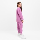 Костюм детский (свитшот, брюки) MINAKU цвет лавандовый, рост 158 см 9429019 - фото 14168262