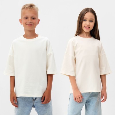 Футболка детская MINAKU цвет молочный, рост 158 см