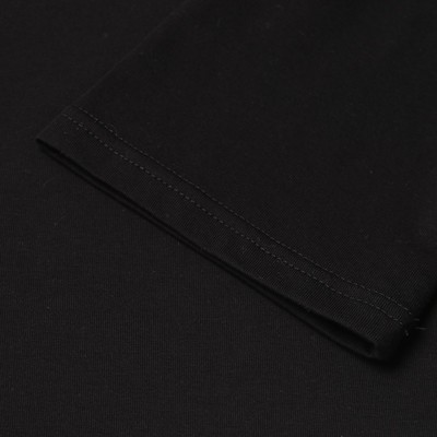 Футболка детская однотонная MINAKU: Basic Line, чёрная, рост 128 см