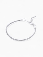 Браслет для шармов «Карабин», основа, цвет серебро, 20 см - Фото 3