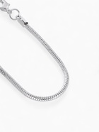 Браслет для шармов «Карабин», основа, цвет серебро, 20 см - Фото 4