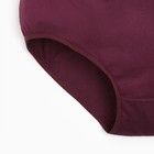 Трусы женские цвет бордовый, размер 58-60 - фото 22105644