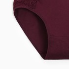 Трусы женские цвет бордовый, размер 50-52 9559014