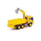 Автомобиль бортовой инерционный «Сити», с ковшом, свет, звук, цвет жёлтый - фото 25431684