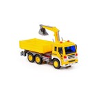 Автомобиль бортовой инерционный «Сити», с ковшом, свет, звук, цвет жёлтый - фото 25431685