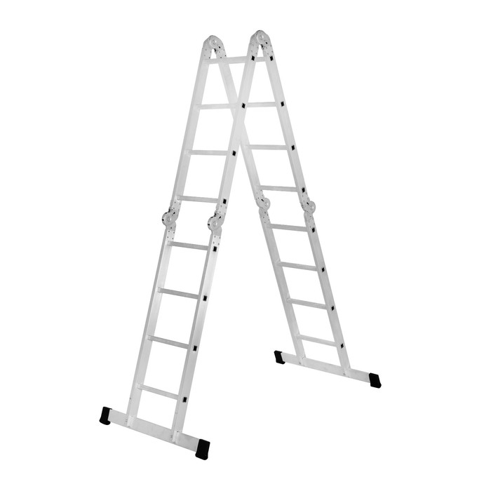 Лестница-трансформер, алюминиевая, 4х4 ступени