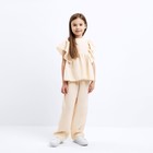 Комплект (блузка и брюки) для девочки MINAKU цвет бежевый, рост 98 см - фото 321385953