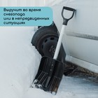 Лопата для уборки снега, автомобильная, ковш из поликарбоната 345×260 мм, алюминиевый черенок, с ручкой - Фото 5