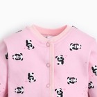 Кофточка для девочки, цвет розовый/панда, рост 68-74 см 9544172