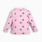 Кофточка для девочки, цвет розовый/панда, рост 68-74 см 9544172