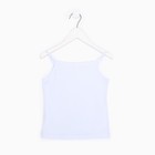 Майка для девочки, цвет белый, рост 110 см - фото 41583974