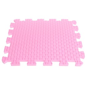 Мягкий пол универсальный, 33 x 33 см, цвет розовый