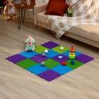Мягкий пол универсальный, 33 × 33 см, цвет фиолетовый - фото 24426458