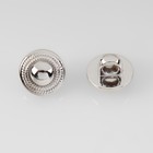 Пуговица на ножке, d = 10 мм, цвет серебряный, цена за 1 штуку (комплект 24 шт) - фото 25416690