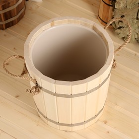 

Запарник из липы, 10л, пластиковая вставка