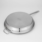 Сковорода Катунь «Общепит», d=40 см, толщина стенок 0.8 мм, дно 3.5 мм, индукция, нержавеющая сталь - Фото 2