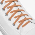 Шнурки для обуви, пара, круглые, с фиксатором, эластичные, d = 5 мм, 100 см, цвет коричневый - Фото 5