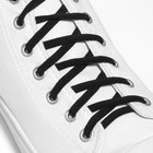 Шнурки для обуви, пара, круглые, с фиксатором, эластичные, d = 5 мм, 100 см, цвет чёрный - Фото 5