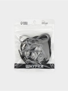 Шнурки для обуви, с круглым сечением, пара, с фиксатором, эластичные, d=5 мм, 100 см, чёрные - Фото 9
