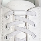 Шнурки для обуви, пара, плоские, с фиксатором, эластичные, 6 мм, 100 см, цвет белый - Фото 3