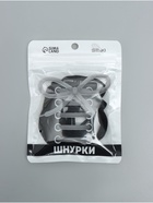 Шнурки для обуви, пара, плоские, с фиксатором, эластичные, 6 мм, 100 см, чёрные - Фото 7