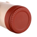 Термос для еды, 1.6 л, до 24 ч, 23×15 см, с широким горлом, 2 контейнера, нержавеющая сталь, бежевый, красный - Фото 7