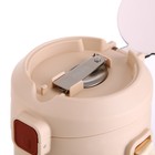 Термос для еды, 1.2 л, 3 контейнера, складная ложка, сохраняет тепло до 24 ч, 27 х 15 см - Фото 6