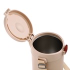 Термос для еды, 1.2 л, 27×15 см, 3 контейнера, складная ложка, нержавеющая сталь, бежевый, красный - Фото 9