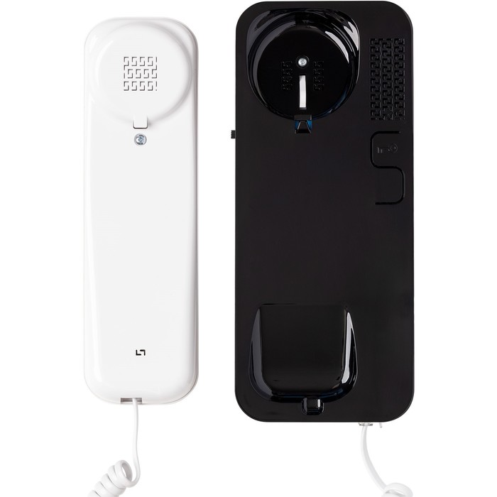 Аудиотрубка для домофона Unifon Smart U, отпирание, громкость, не беспокоить, бело-черная - фото 1906225732