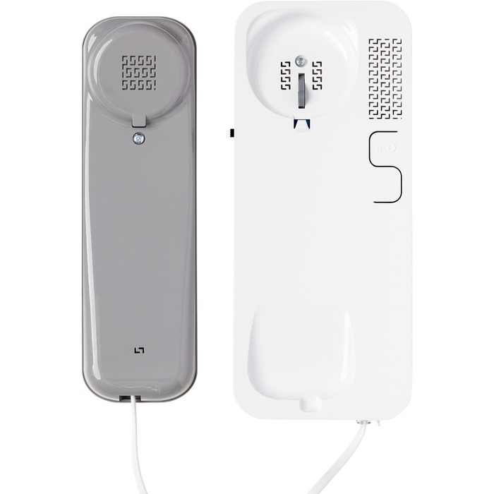 Аудиотрубка для домофона Unifon Smart U, отпирание, громкость, не беспокоить, серо-белая - фото 1906225739