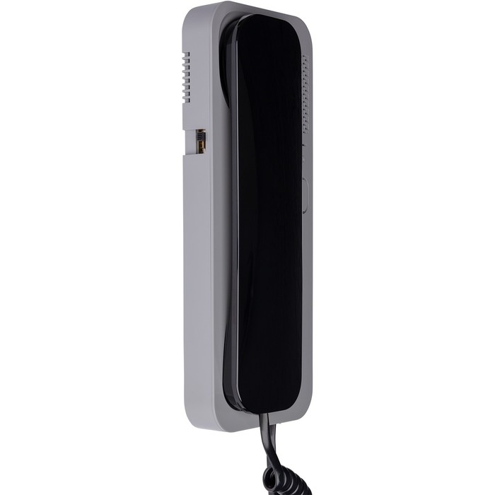 Аудиотрубка для домофона Unifon Smart U, отпирание, громкость, не беспокоить, черно-серая - фото 1906225744