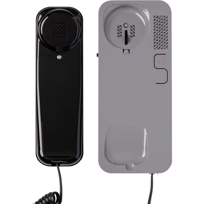 Аудиотрубка для домофона Unifon Smart U, отпирание, громкость, не беспокоить, черно-серая - фото 1906225746