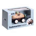 Машина инерционная «Подводная лодка», свет, звук, цвет коричневый - фото 6857780