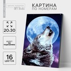 Картина по номерам на холсте с подрамником «Одинокий волк», 20х30 см - фото 1348697