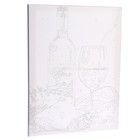Картина по номерам на холсте с подрамником «Белое вино», 30х40 см - фото 6858057