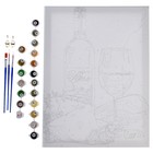 Картина по номерам на холсте с подрамником «Белое вино», 30х40 см - фото 6858060