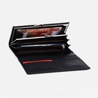 Кошелёк женский на магнитах, цвет чёрный 9562071