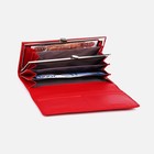 Кошелёк женский на магнитах, цвет красный - фото 43739628