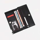 Портмоне мужское на магните, отдел для купюр, для карт, для монет, цвет чёрный 9562083