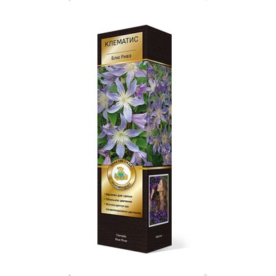 Клематис ботанический Люкс (для срезки) «Блю Ривэ», 1 шт., туба