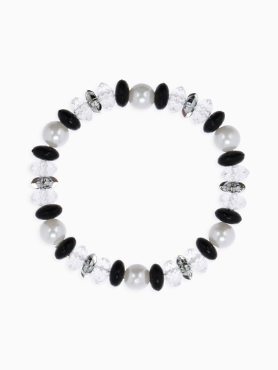 Браслет детский Выбражулька «Ундина», d=6 см черно-белый