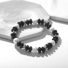 Браслет «Выбражулька» ундина, цвет чёрно-белый, d=6 см - Фото 1