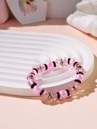 Браслет детский Выбражулька «Ундина», d=6 см. черно-розовый - Фото 2