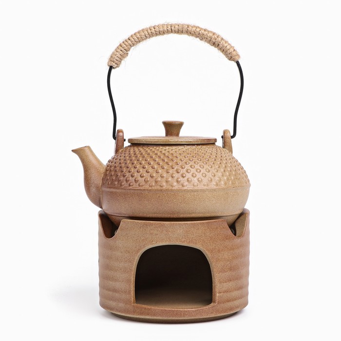 Чайник ручной работы для чайной церемонии с чайной плитой, 300 мл - Фото 1