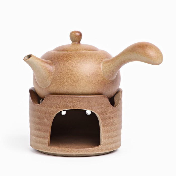 Чайник ручной работы для чайной церемонии с чайной плитой, 250 мл - Фото 1