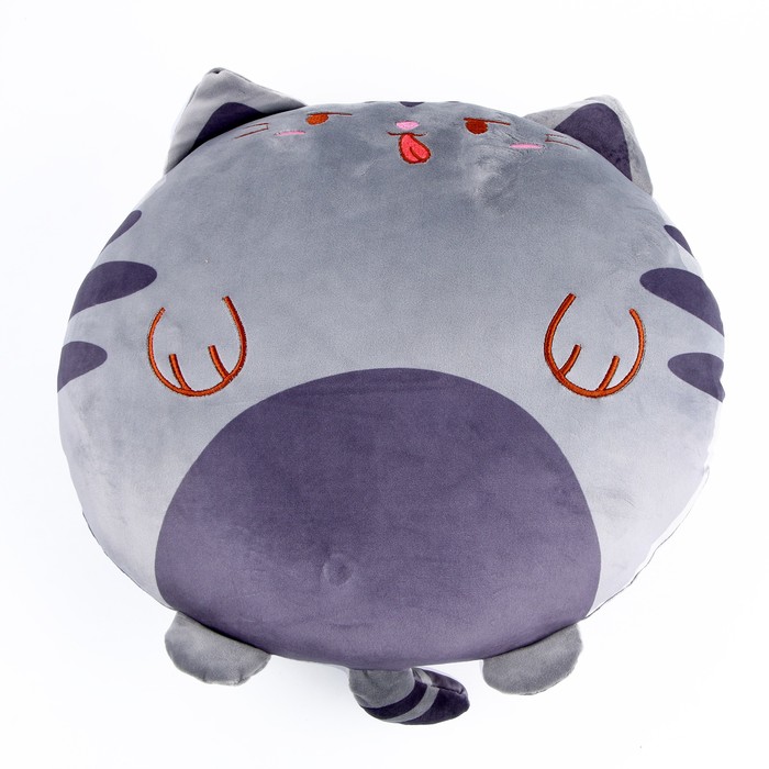 Мягкая игрушка-подушка «Кот», 43 см, цвет серый - Фото 1