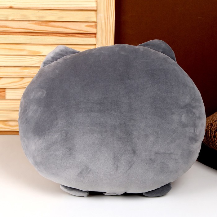 Мягкая игрушка-подушка «Кот», 43 см, цвет серый - фото 1907673417