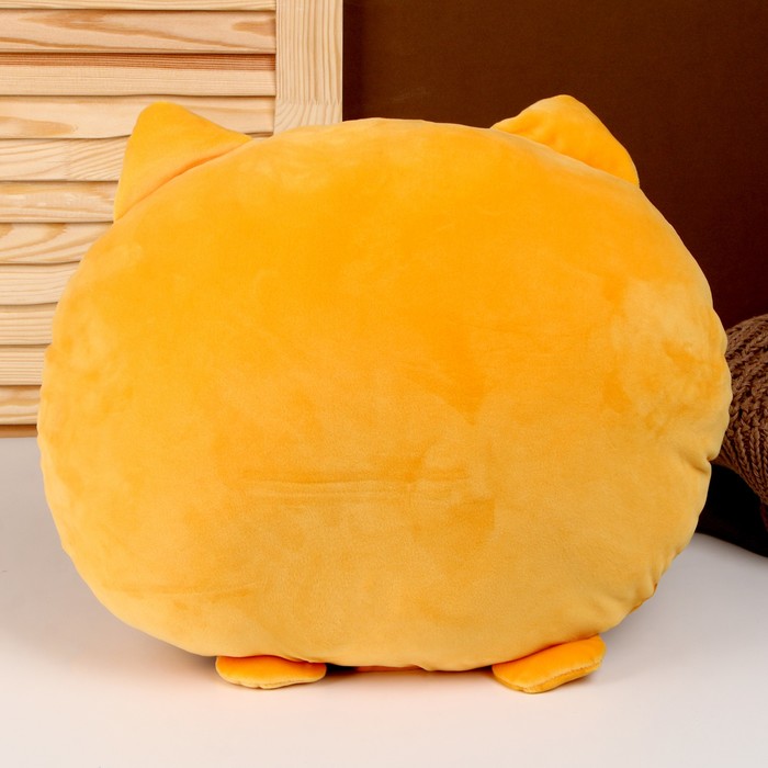 Мягкая игрушка-подушка «Кот», 43 см, цвет оранжевый - фото 1907673421