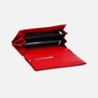 Кошелёк женский на магнитах, цвет красный - фото 22108499