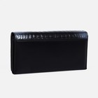 Кошелёк женский на магнитах, цвет чёрный - фото 22108504